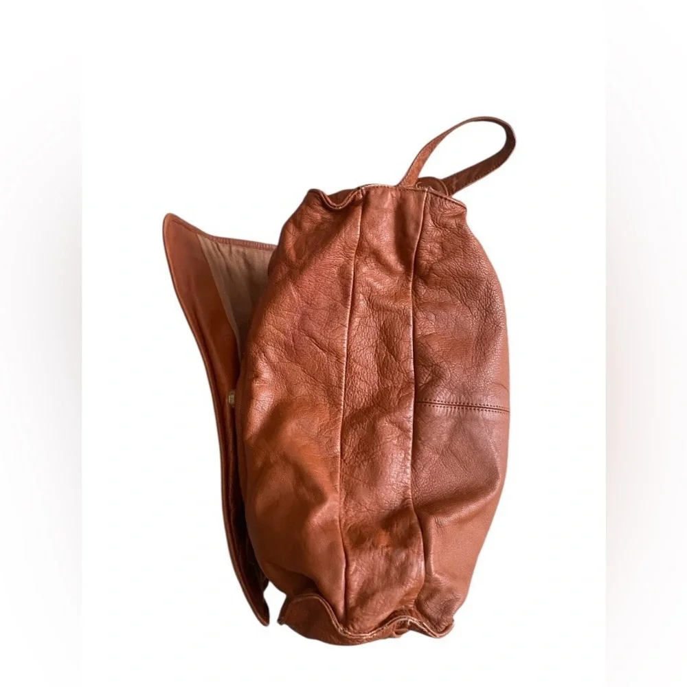 Vintage Genuine Leather Satchel Crossbody Messenger Briefcase Men Bag - Brown